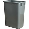 Hardware Resources Grey 35 Quart Plastic Waste Container CAN-35GRY